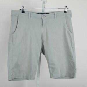 Shore Men's Size 38 Seafoam Green Chino Shorts Cotton Blend Stretch Casual